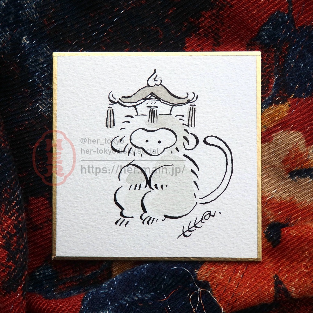 豆色紙 / キンシコウ（原画）