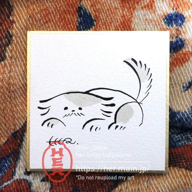 豆色紙 / ペキニーズ（原画）
