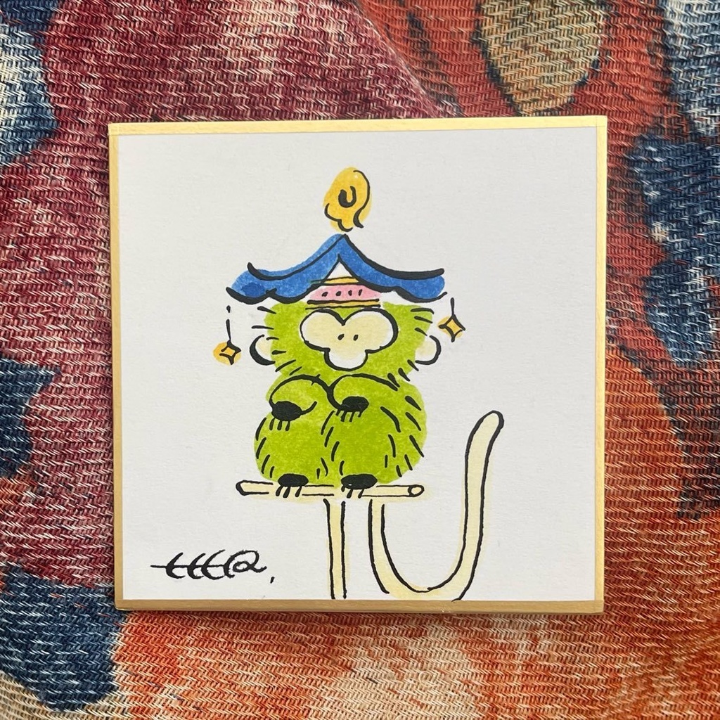 豆色紙 / キンシコウ（２）（原画）
