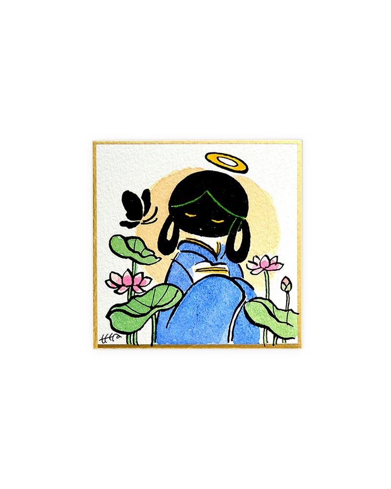 豆色紙 / 黒揚羽-蓮（原画）