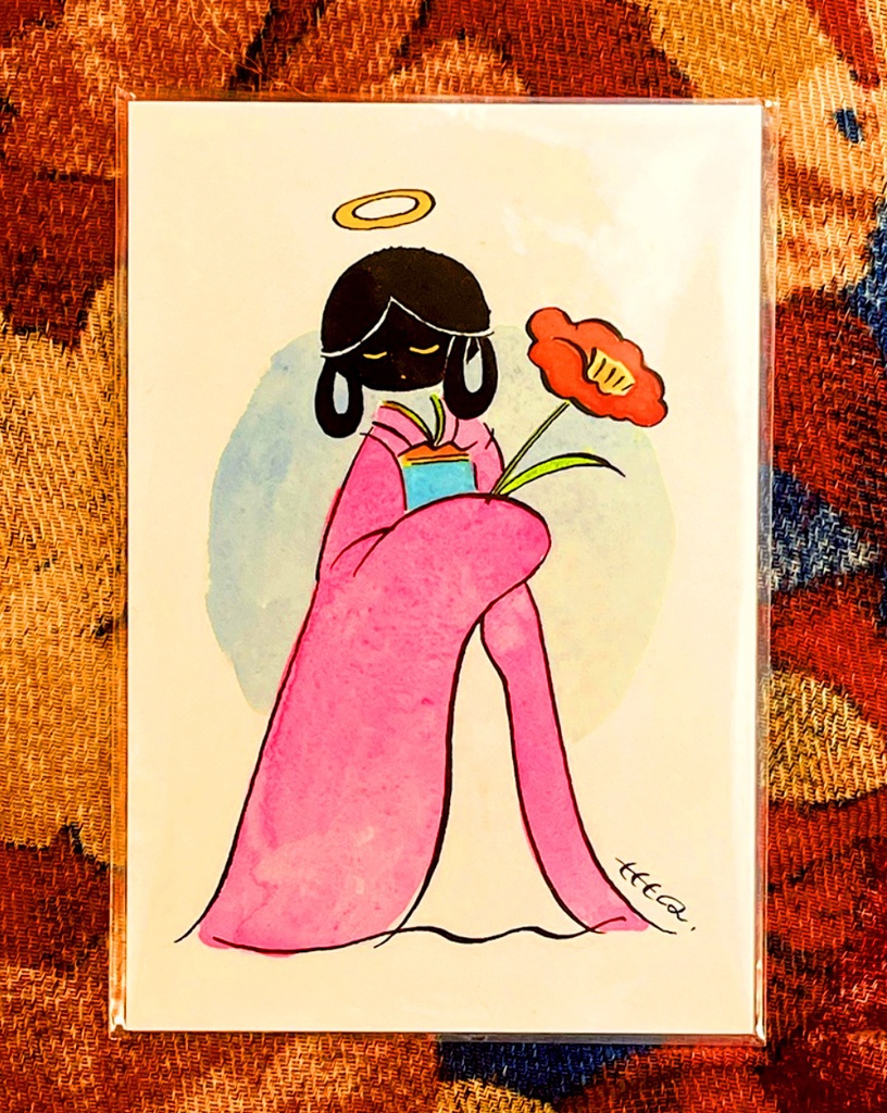 ポストカード原画 / 花