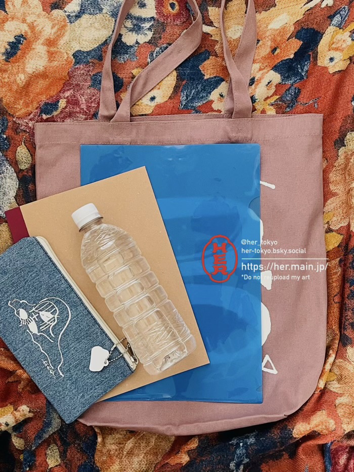 西瓜とペキニーズのトートバッグ