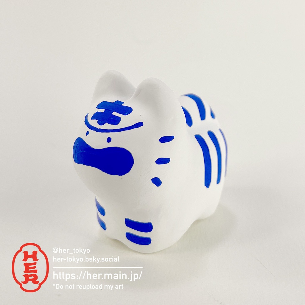 【青い張子】虎張子Sサイズ／おこりんぼ