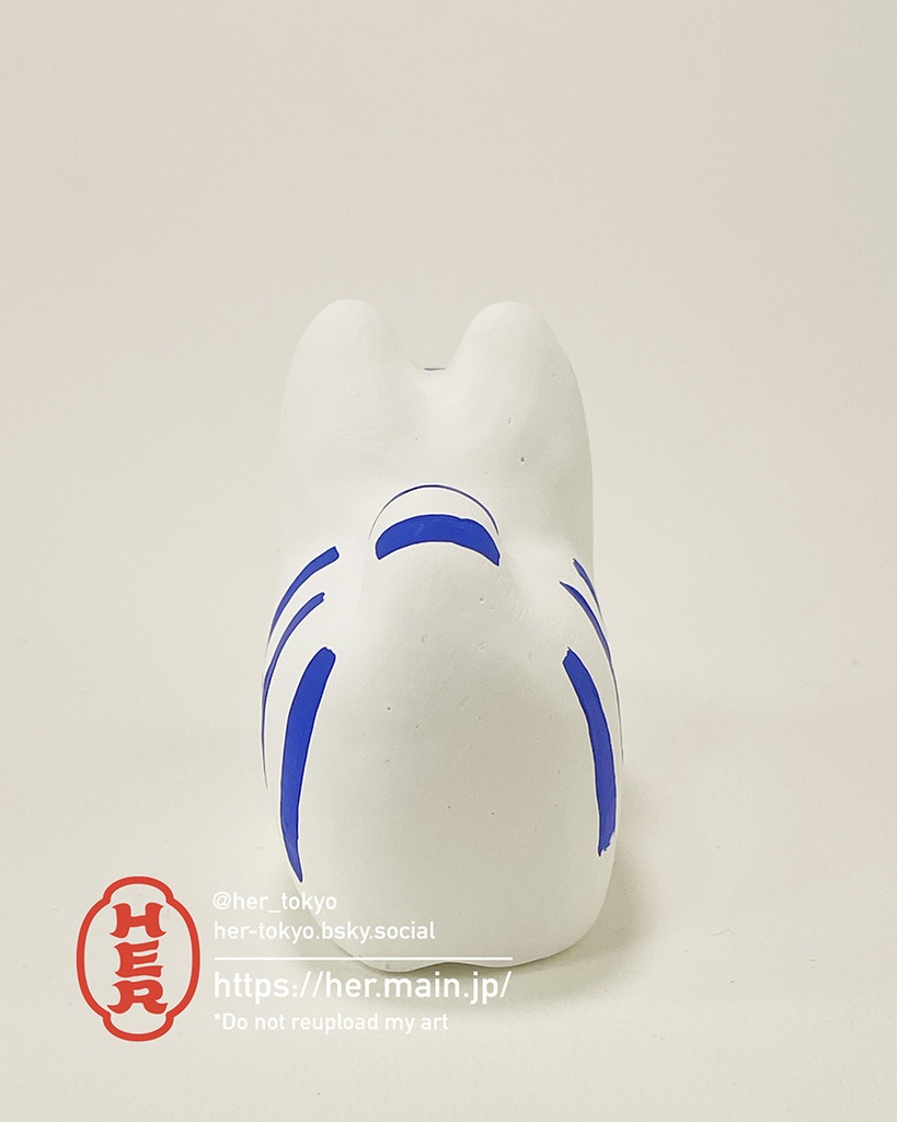 【青い張子】虎張子Sサイズ/おすまし