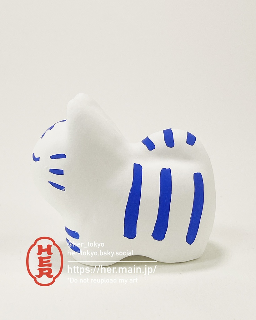 【青い張子】虎張子Sサイズ/おすまし