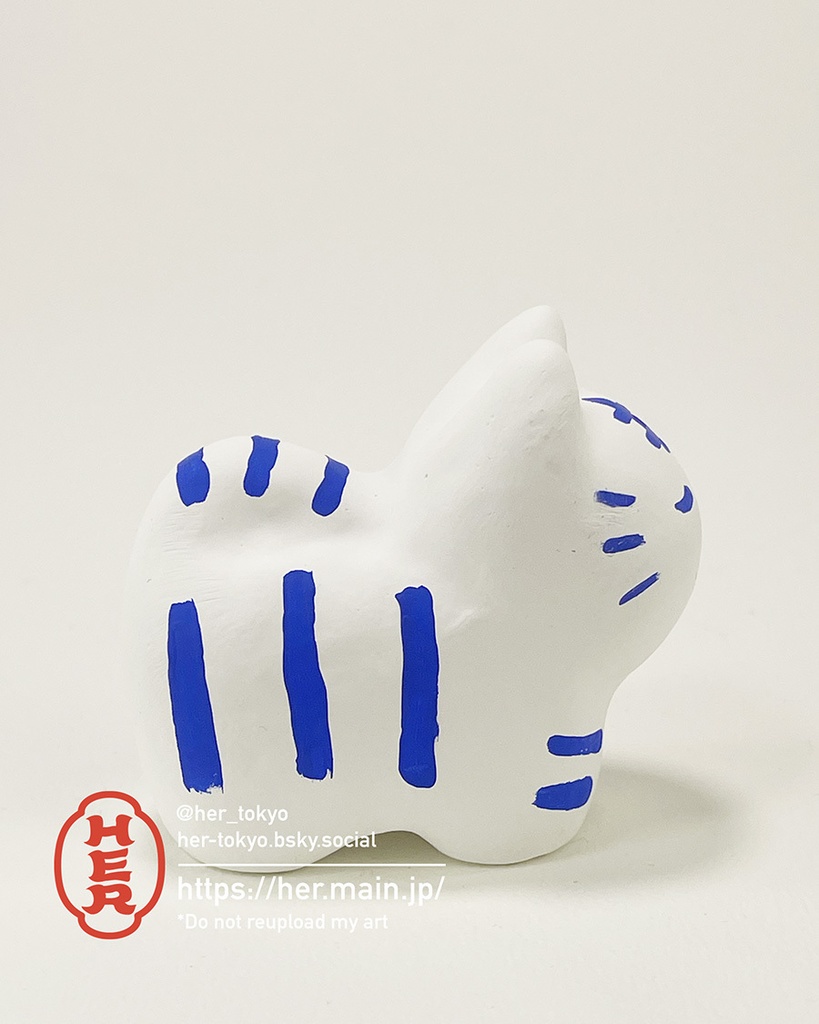 【青い張子】虎張子Sサイズ/おすまし