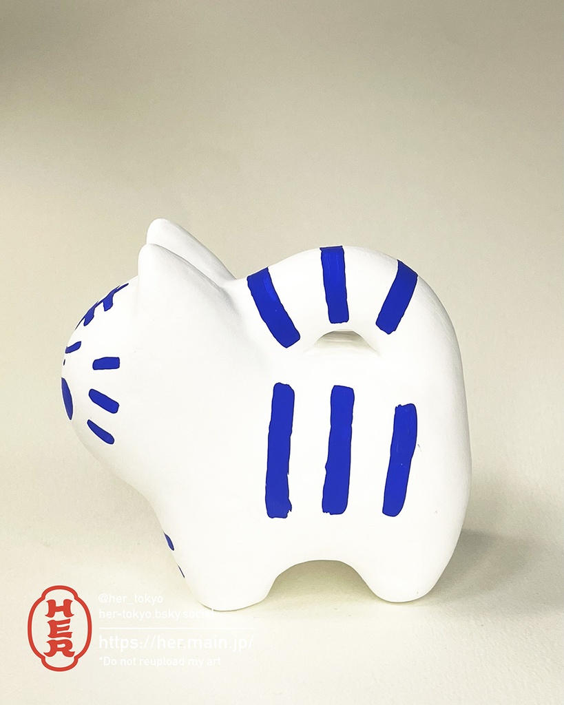 【青い張子】虎張子Mサイズ/おこりんぼ