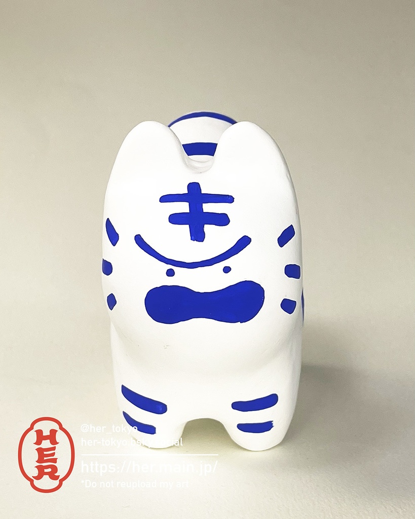 【青い張子】虎張子Mサイズ/おこりんぼ