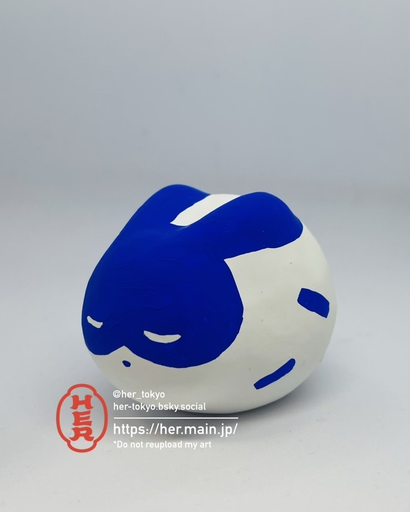 【青い張子】うさぎ / マスク