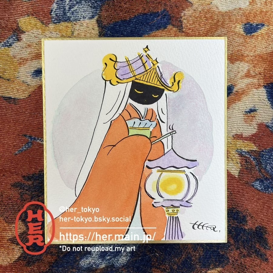 ミニ色紙（原画作品）