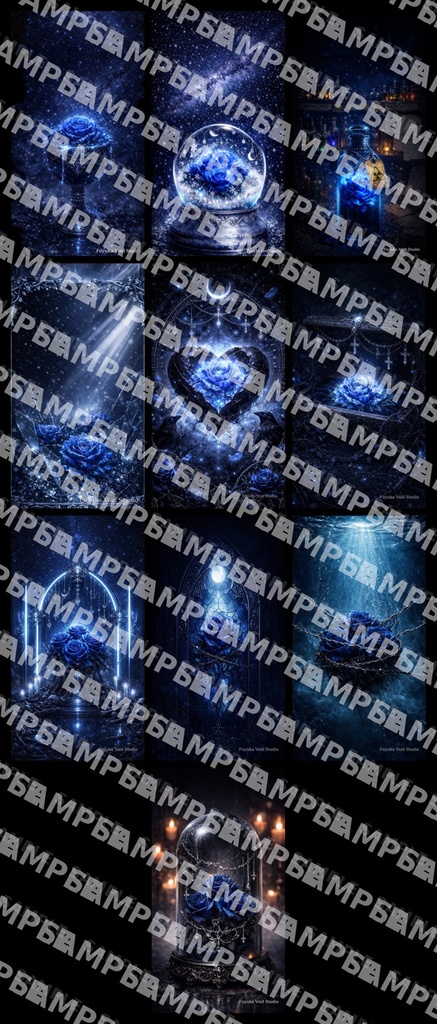 Blue Rose Gothic|青薔薇ゴシック壁紙コレクション(10枚)