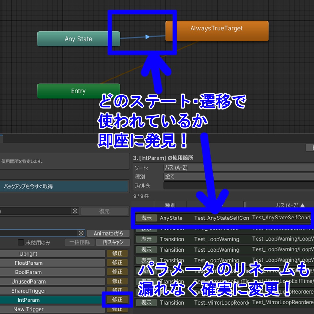 (VRChat)パラメータがどこで使われているか一発チェック!安全リネーム! AMS Parameter Usage Chacker