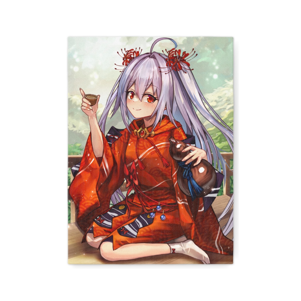 七福りこり「一緒に飲む？」キャンバスアート