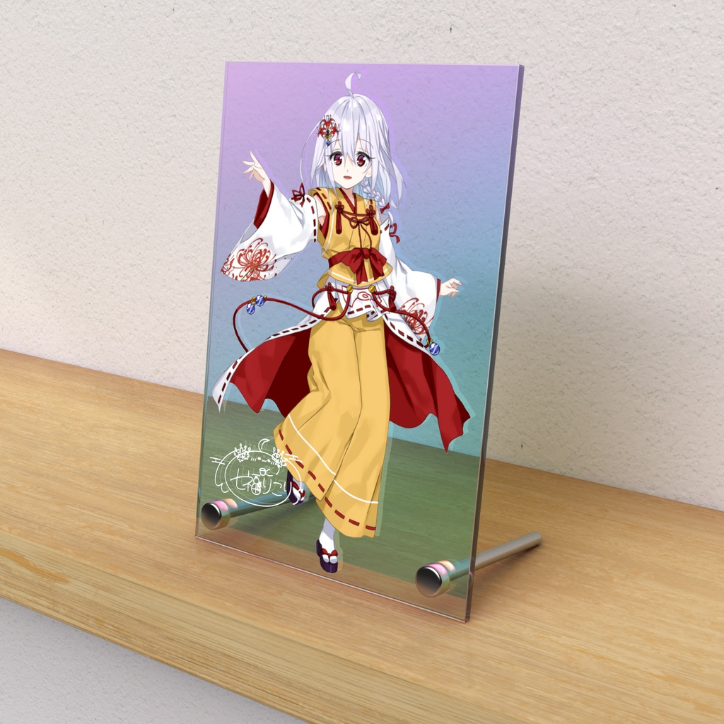 七福りこり「巫女風新衣装」アクリルフォトパネル