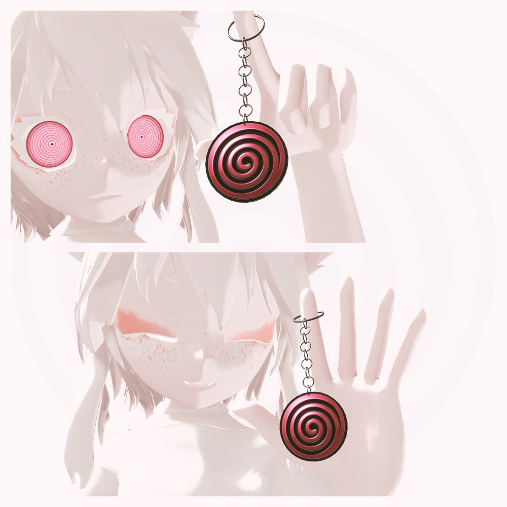 Albino Metallic Keychain