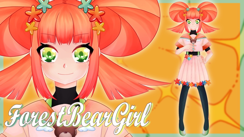 【限定1点】Live2Dモデル『ForestBearGirl』【VtubeStudio対応】