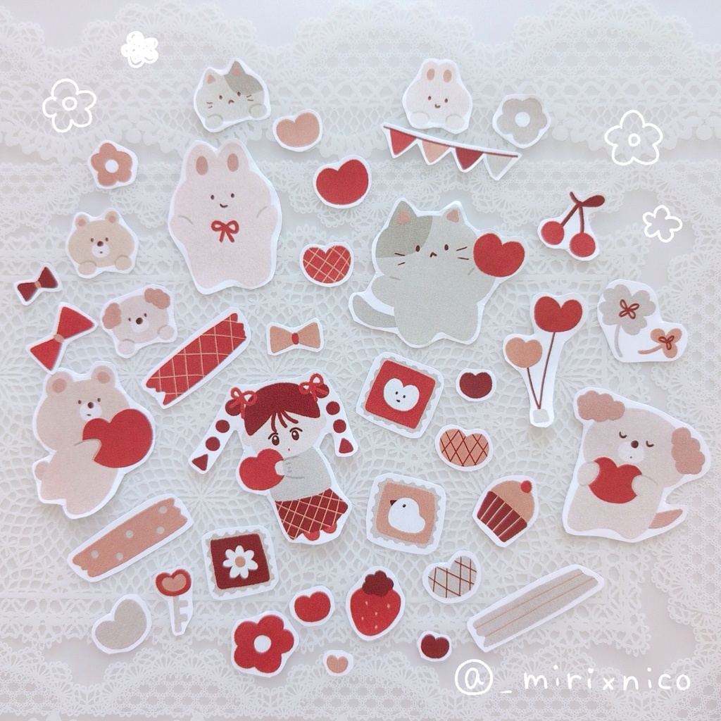 さんぷる🌷手帳素材シート # 01|印刷OK|PNG透過