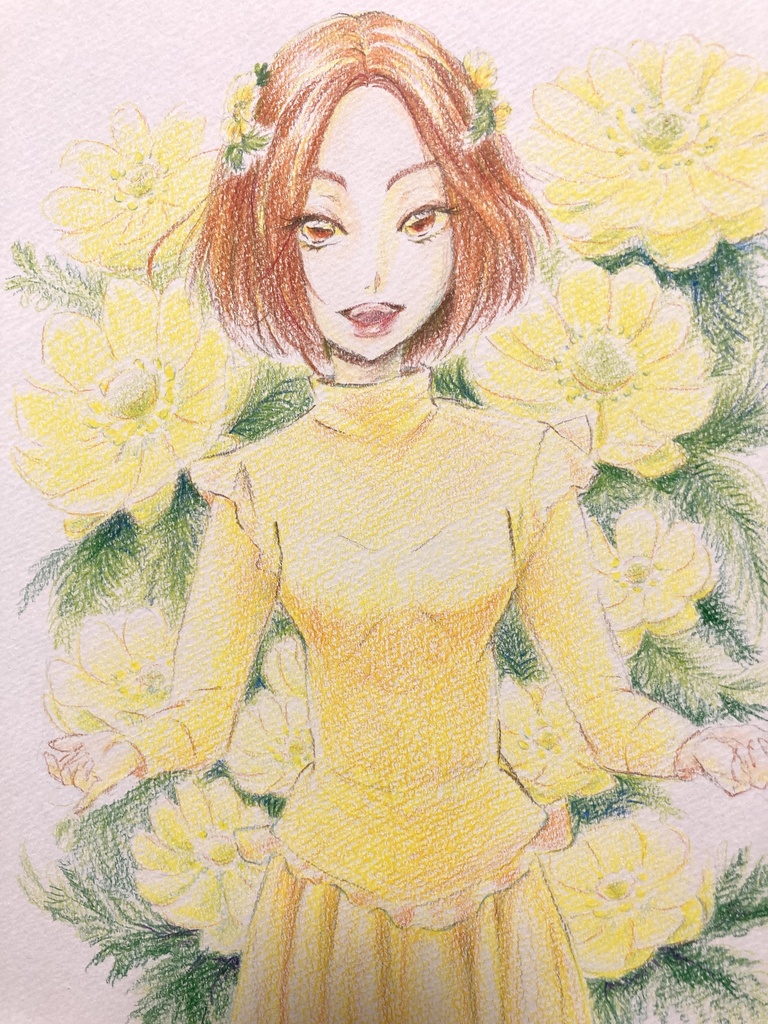 L判カード　福寿草