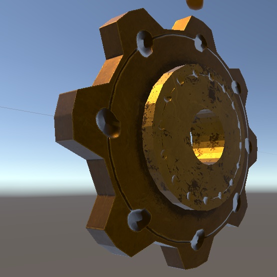 【Quest対応】シンプル歯車イヤリング(アニメーション付き)