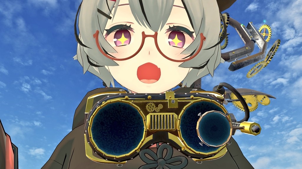 スチームパンク風 ゴーグル【VRChat想定】