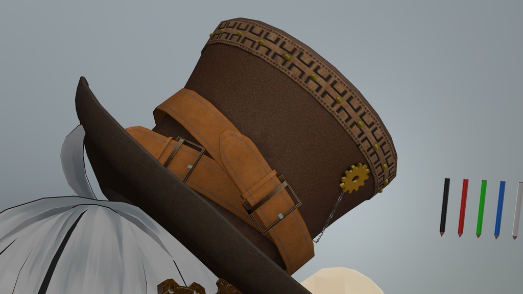 スチームパンク風 ハット【VRChat想定】