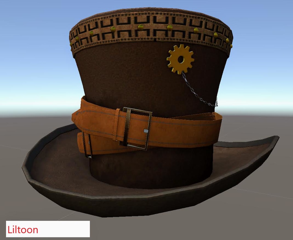 スチームパンク風 ハット【VRChat想定】
