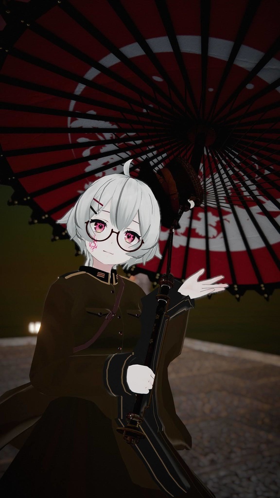 スチームパンク風 和傘 (桜&紫陽花)