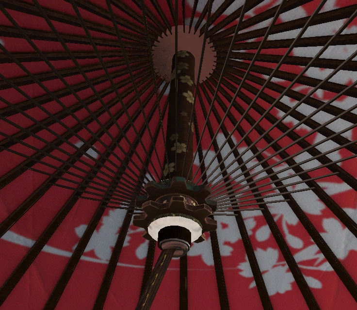 スチームパンク風 和傘 (桜&紫陽花)