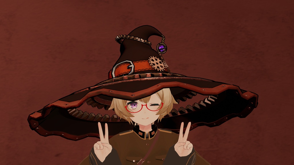 魔女の帽子 スチームパンク風