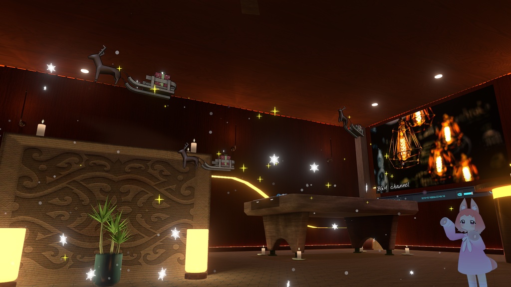 トナカイ&雪パーティクル【Quest対応】