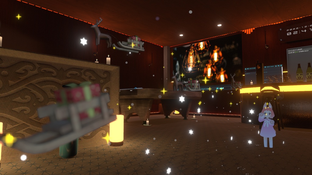 トナカイ&雪パーティクル【Quest対応】