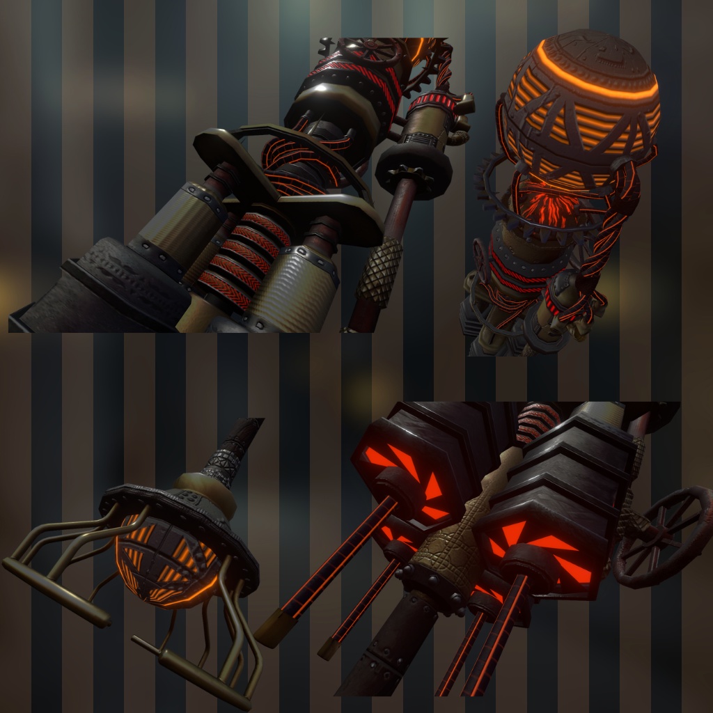 VRC想定オリジナル武器「蒸気式雷杖」