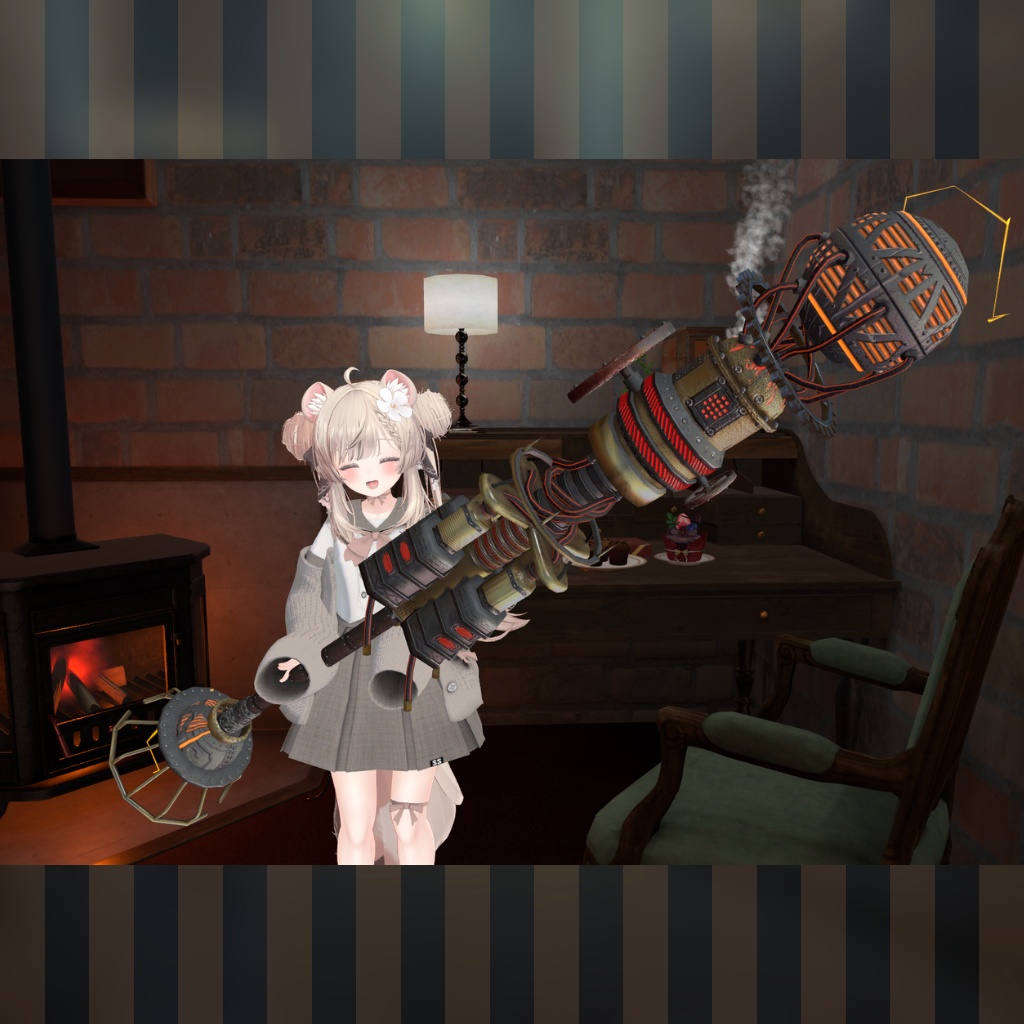 VRC想定オリジナル武器「蒸気式雷杖」