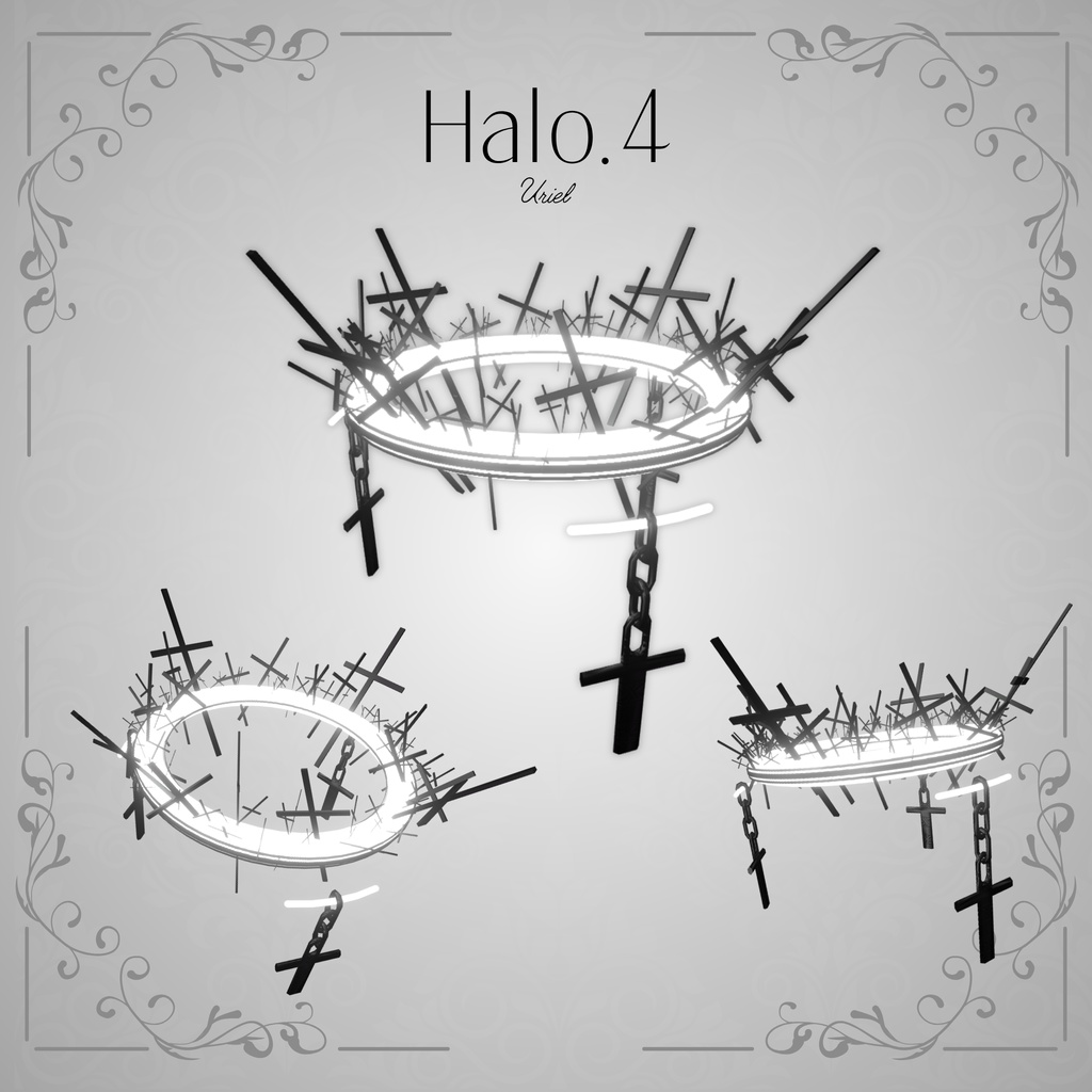 【4種8色】ゴシックヘイロー【回転アニメーション付き】