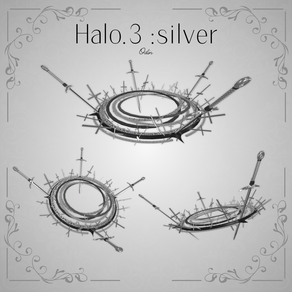 【4種8色】ゴシックヘイロー【回転アニメーション付き】