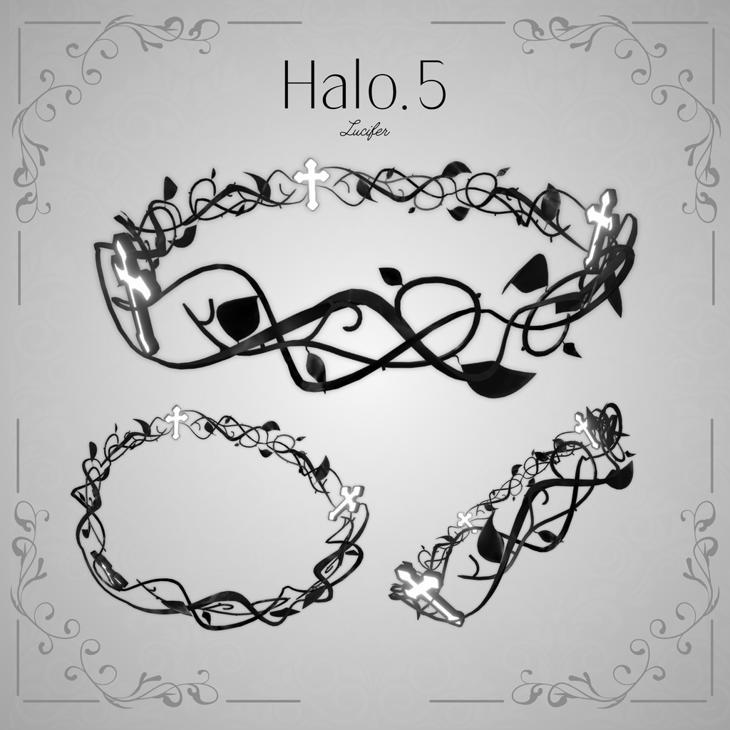 【4種8色】ゴシックヘイロー【回転アニメーション付き】