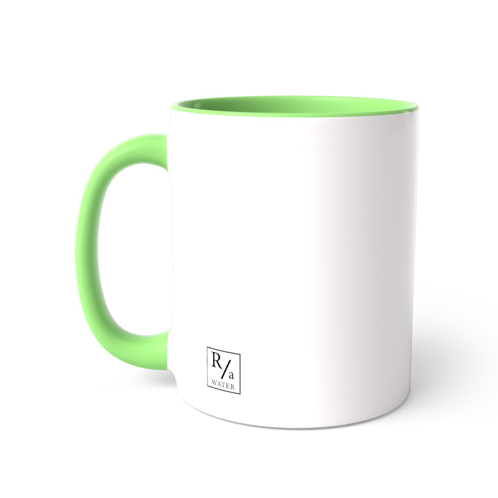 Leaf and water ripple mug