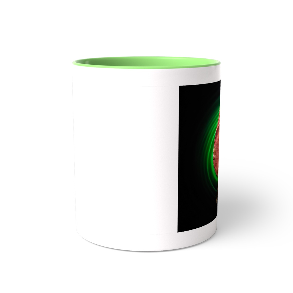 Leaf and water ripple mug