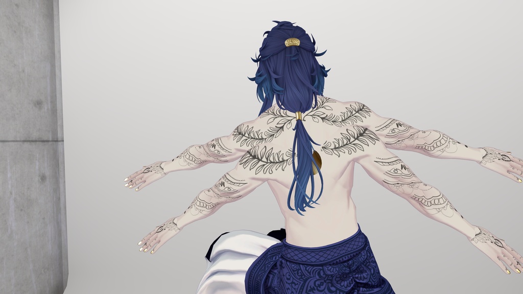 ヘナタトゥー風ボディテクスチャ【サルヴァダルシャ専用】