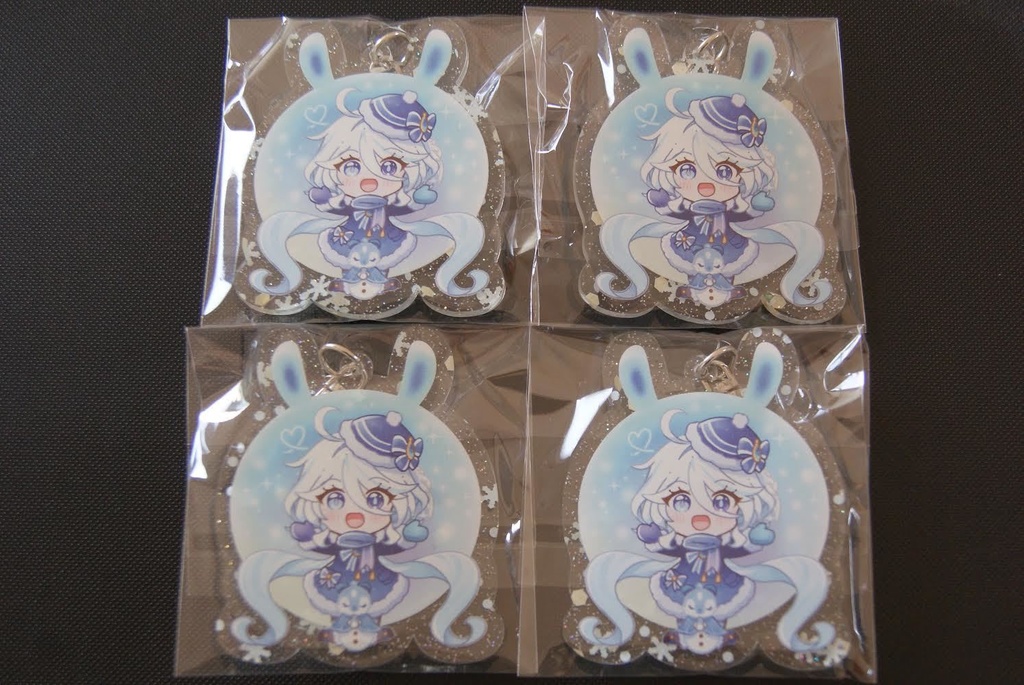 原神 フリーナ 仙霊 雪あられフレークアクリルキーホルダー