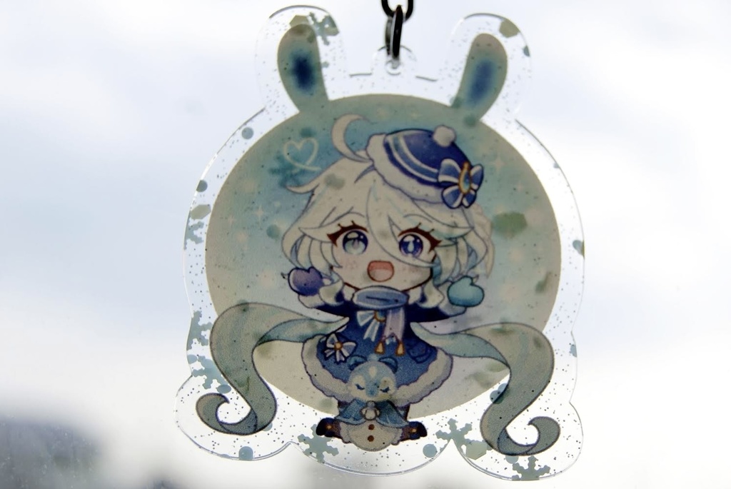 原神 フリーナ 仙霊 雪あられフレークアクリルキーホルダー