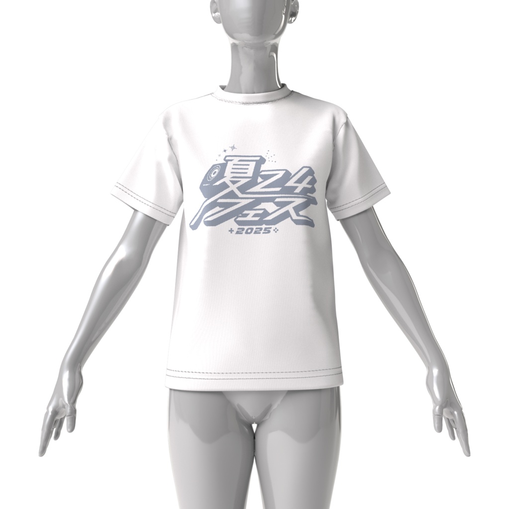夏24フェス2025 白Tシャツ ゆったりサイズ