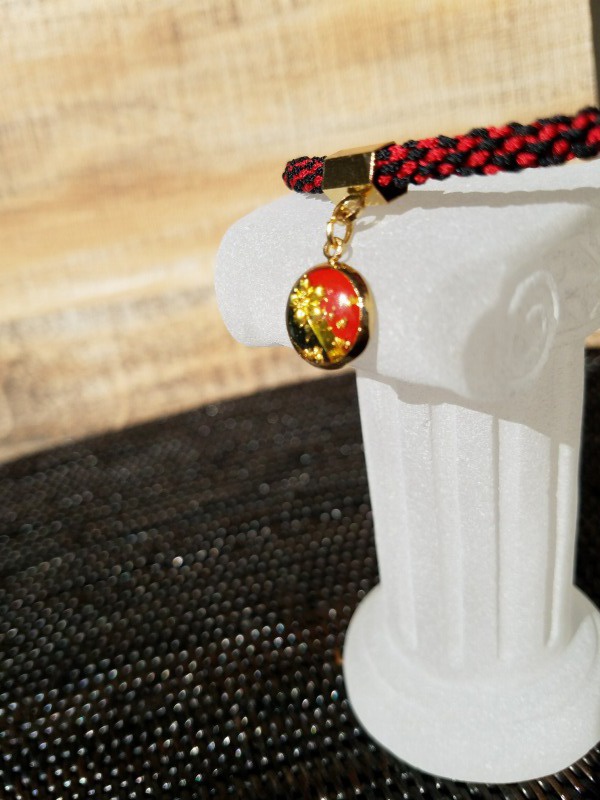 【刀剣乱舞イメージアクセサリー】加州清光ブレスレット・イヤリング(ピアス)