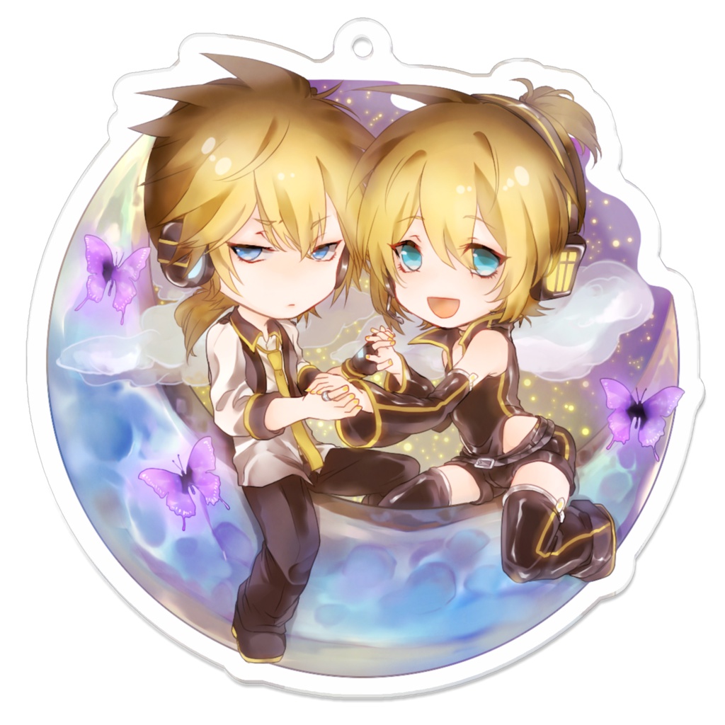 70×70青パンアクリルキーホルダー