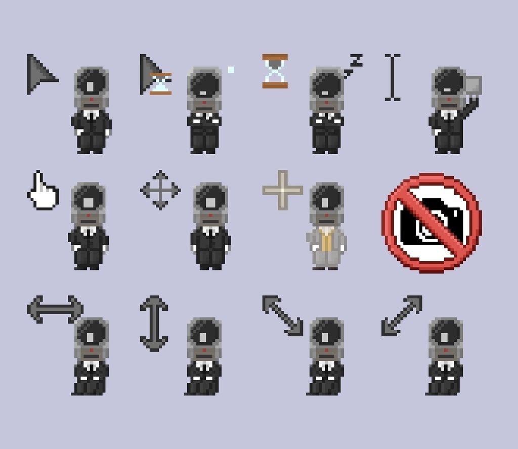 カメラ男 マウスカーソル