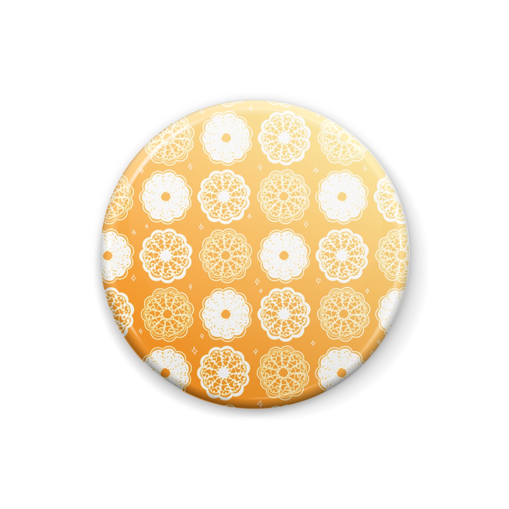 缶バッジ　レース柄１－パターン