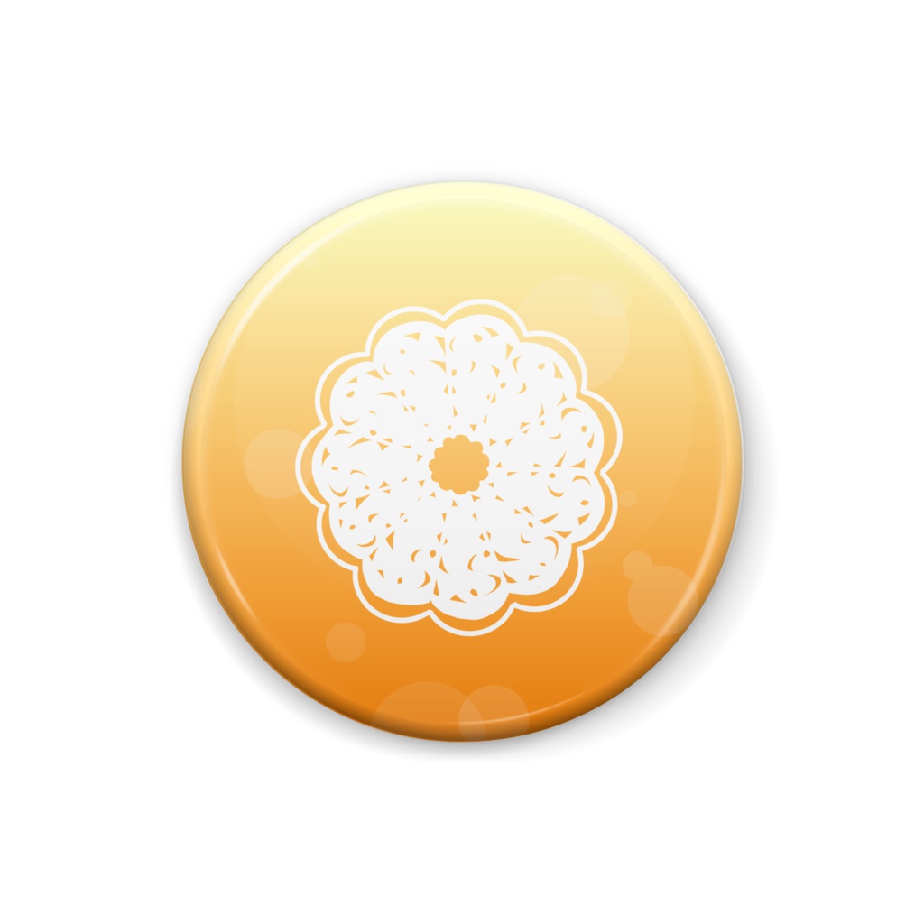 缶バッジ　レース柄１－単体 B