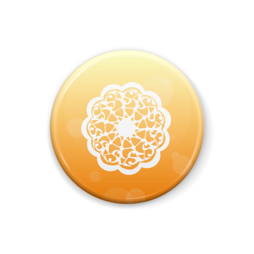 缶バッジ　レース柄１－単体 C