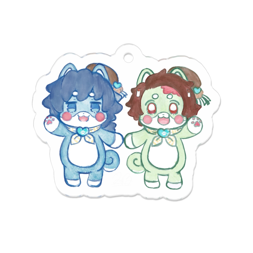 Vday/Wday わんこクッキー義炭アクキー