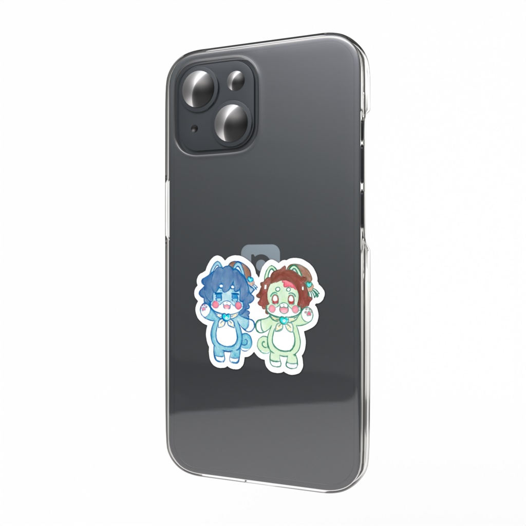 Vday/Wdayわんこクッキー義炭 スマホステッカー